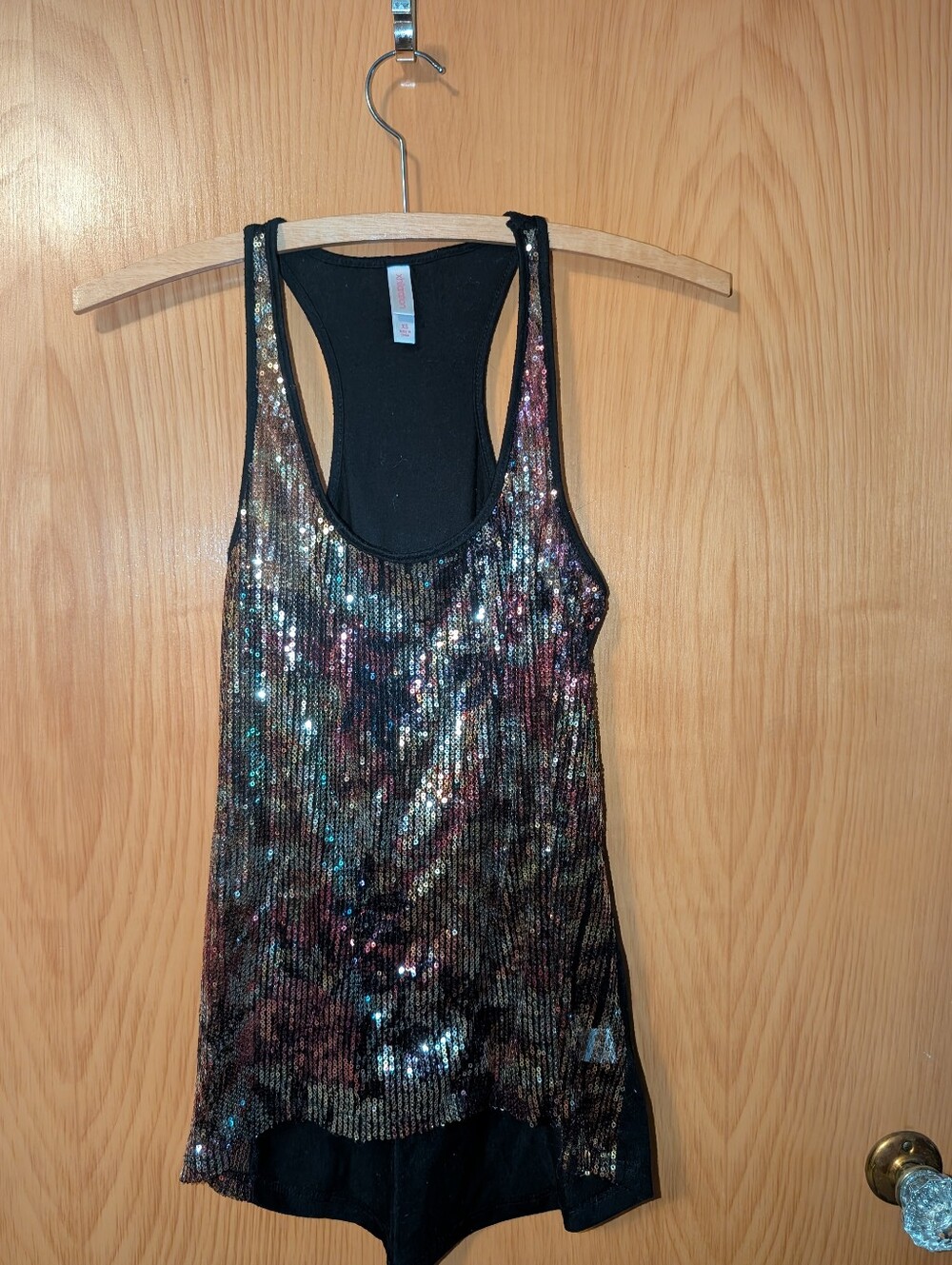 Xhilaration Black Racerback Tank Top